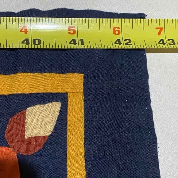 Handmade Egyptian Patchwork Quilt Wall Hanging 44 x 42 Tentwork Appliqué - Picture 10 of 11